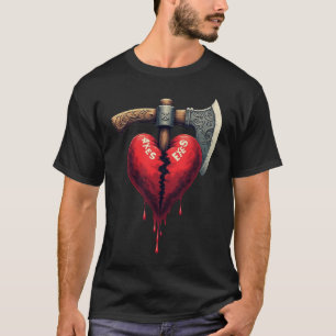 Camiseta Machados de Coração Partido Exes - Fim do Amor
