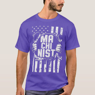 Camiseta Machinist Info Machine Operador Machine