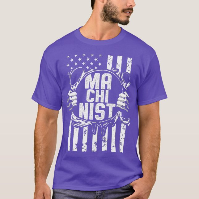 Camiseta Machinist Info Machine Operador Machine (Frente)