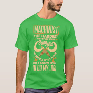 Camiseta Machinista Cnc Que Máquina Metalworker O Pa Mais D