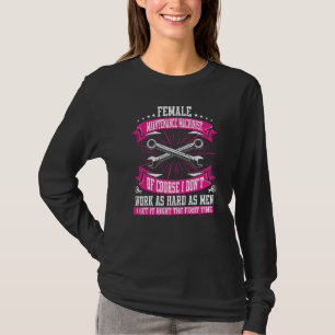 Camiseta Machinista De Manutenção Feminino Cnc