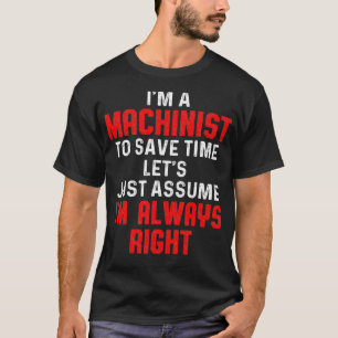Camiseta Machinista de Máquina de Diversão de Tempo