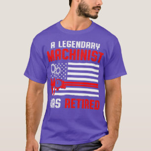Camiseta Machinista de Operador de Máquina Aposentada