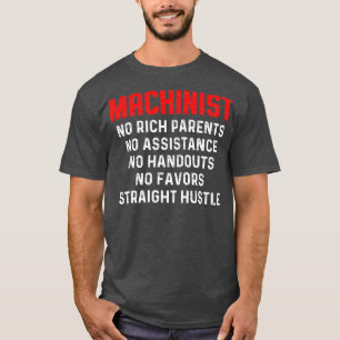 Camiseta Machinista de operador de máquina rica