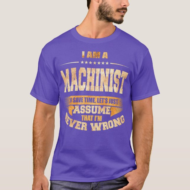 Camiseta Machinista Para Salvar Tempo Im Nunca Engana Traba (Frente)