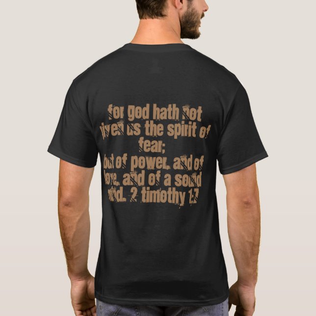 Camiseta Macho Evangelismo sem rosto (Verso)