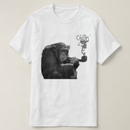 Camiseta Macho Gorila Humoroso Fumante Engraçado
