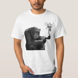 Camiseta Macho Gorila Humoroso Fumante Engraçado