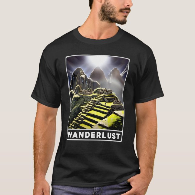 Camiseta Machu Picchu Cordillera Peru Wanderlust (Frente)