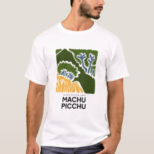 Camiseta Machu Picchu Cusco Peru abstrato floral