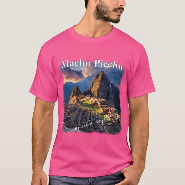 Camiseta Machu Picchu mistérios antigos (Frente)