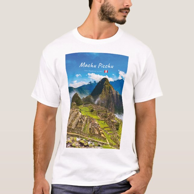 Camiseta Machu Picchu, Peru - Ruínas da Cidadela Inca (Frente)
