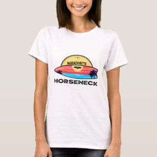 Camiseta Machusetts Horseneck Prancha de Surf Praia Surf Pa