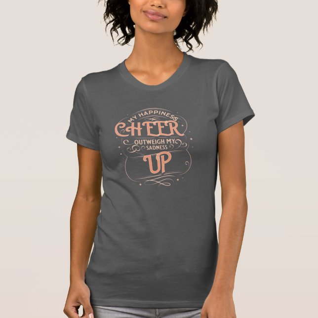 CAMISETA MACIA DE FELICIDADE FEMININA ALEGRIA (Frente)