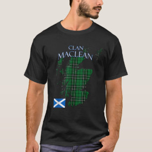 Camiseta MacLean Caçando Clã Escocês Tartan Scotland T Sh