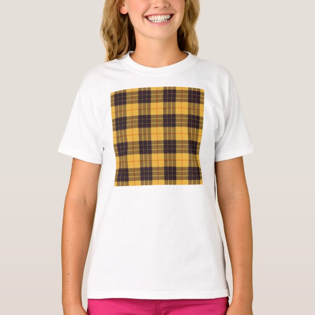 Camiseta Macleod da Xadrez Lewis & Ramsay Scottish Tartan (Frente)