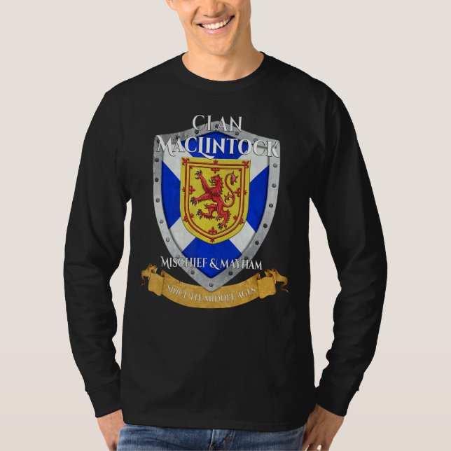 Camiseta Maclintock Scottish Family Clan Scotland Shield (Frente)
