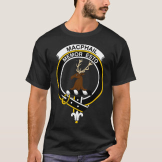 Camiseta MacPhail Crest Tartan Clan Escocês