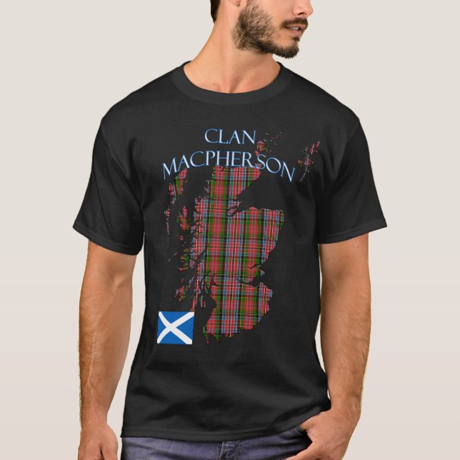 Camiseta MacPherson Scottish Clan Tartan Scotland (Frente)
