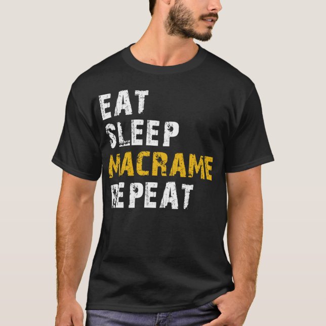 Camiseta macrame para dormir (Frente)
