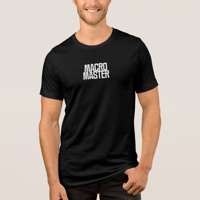 Camiseta Macro Mestre | Gênio do Design de Automação Excel (Frente)