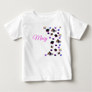 Camiseta Macy, Nome, Com Porquinhos Da Índia E Pensamentos,