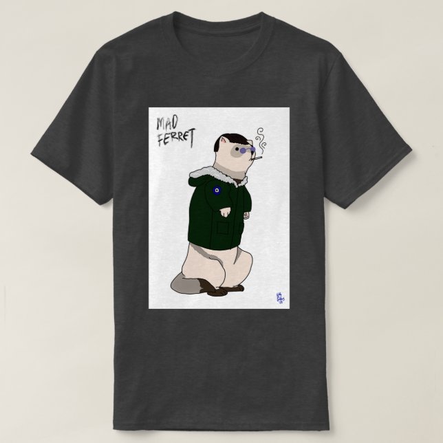 Camiseta MAD FERRET indie (Frente do Design)