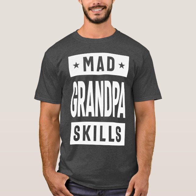 Camiseta Mad Grandpa Skills (Frente)