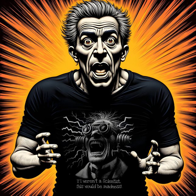 Camiseta Mad Scientist (Criador carregado)