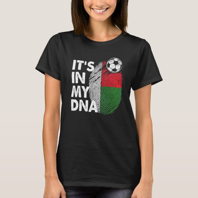 Camiseta Madagascar: Minha Equipe de Bandeiras do Dna Madag (Frente)