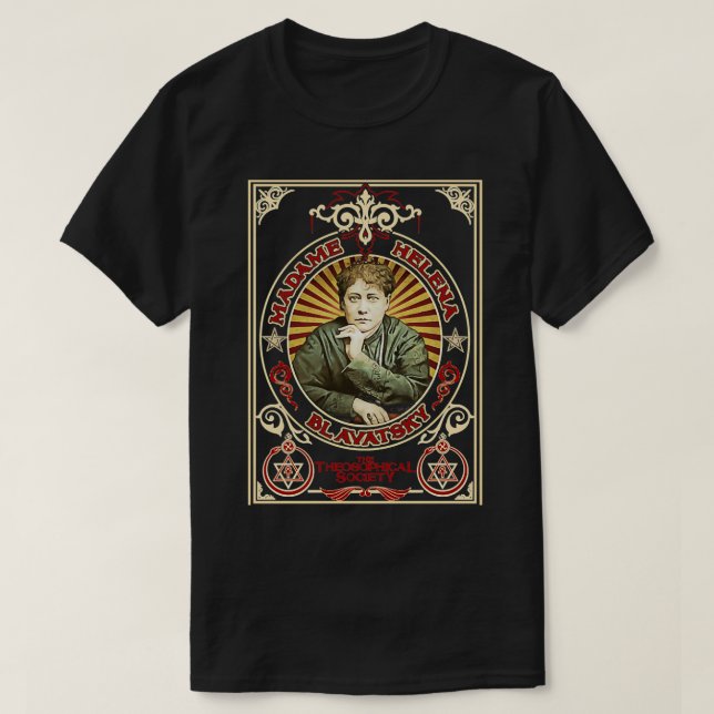 Camiseta Madame Helena Blavatsky Design (Frente do Design)