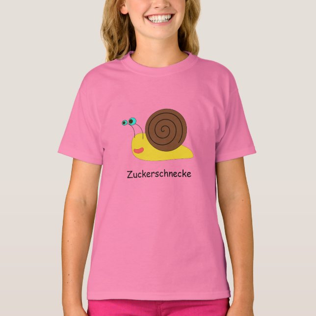 Camiseta Mädchen "Zuckerschnecke" (Frente)