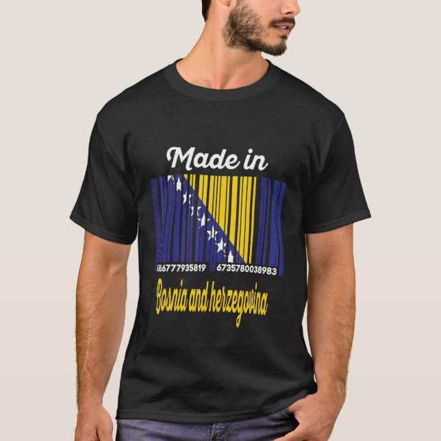 Camiseta Made Bósnia e Herzegovina (Frente)