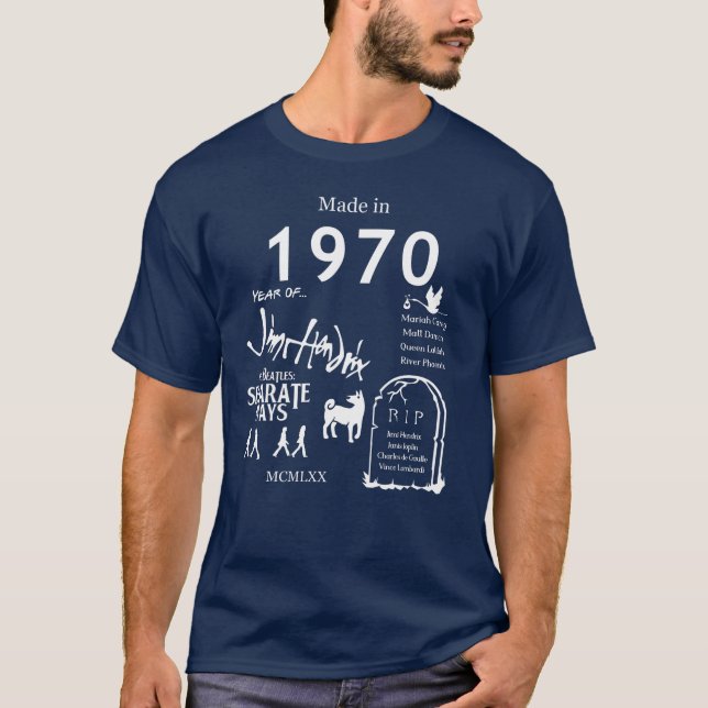 Camiseta Made in 1970 TShirt (Frente)