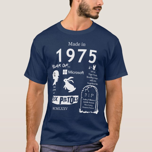 Camiseta Made in 1975 TShirt (Frente)
