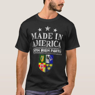 Camiseta Made In America With Irish Parts Proud Ireland Imm