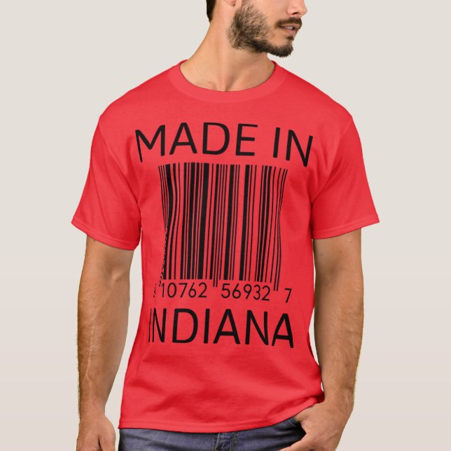 Camiseta made in indiana (Frente)