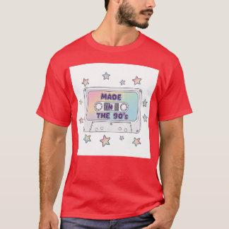 Camiseta Made in the 90s Retro Cassetteape Vector friends