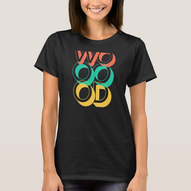 Camiseta Madeira — Carpintaria de madeira (Frente)