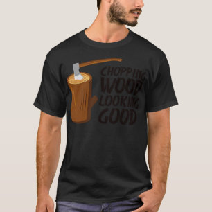 Camiseta Madeira Cortante Parecendo Boa Mata De Lumberjack