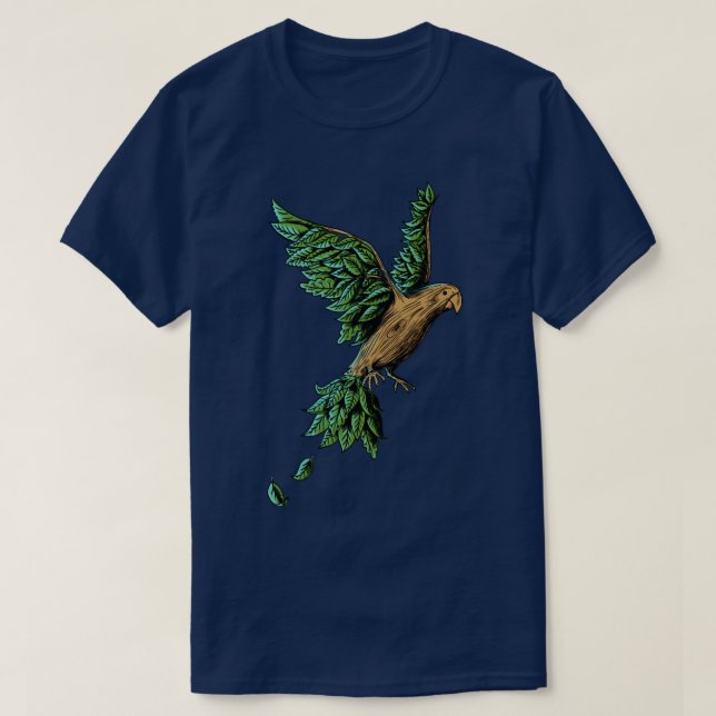 Camiseta Madeira de aves (Frente do Design)