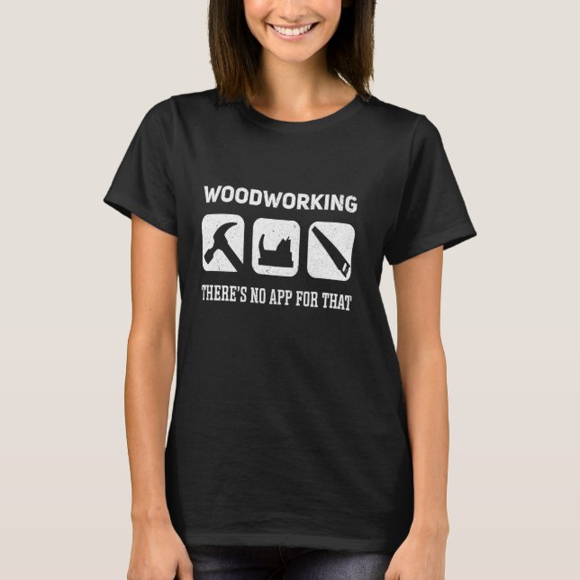 Camiseta Madeira para carpintaria e ventiladores de madeira (Frente)