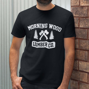 Camiseta Madeira serrada de madeira Co. da manhã