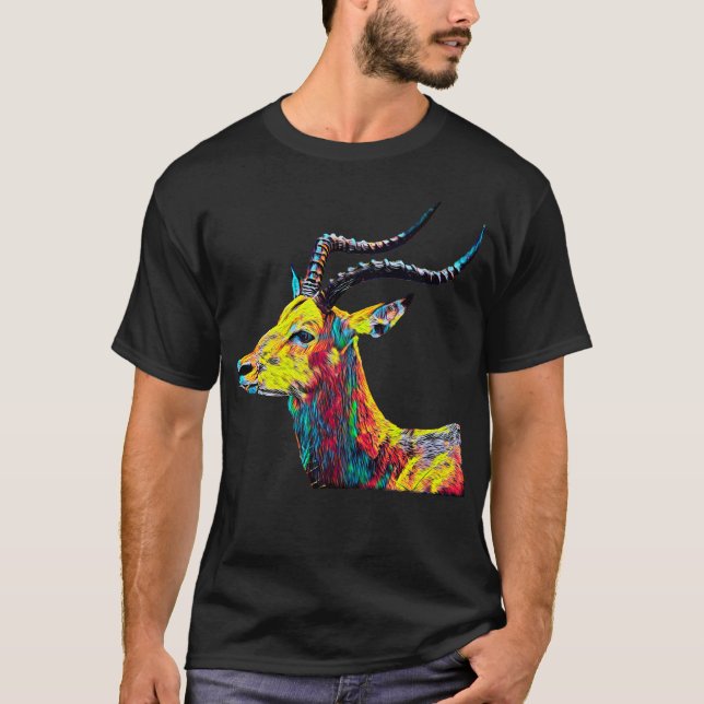 Camiseta Madeiras coloridas da natureza animal do design do (Frente)