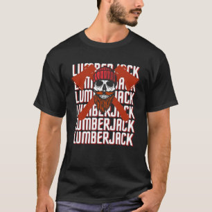 Camiseta Madeireiro Caveiras Lenhador Silvicultor Arborista