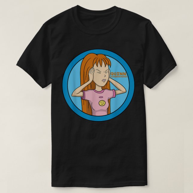 Camiseta Mademark x Daria - Quinn Morgendorffer "Não! Por f (Frente do Design)