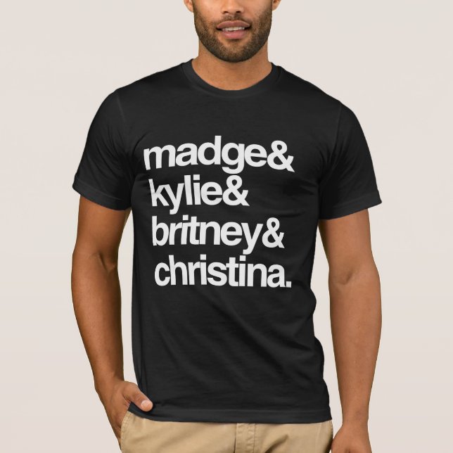 Camiseta Madge Kylie Britney e Christina (Frente)