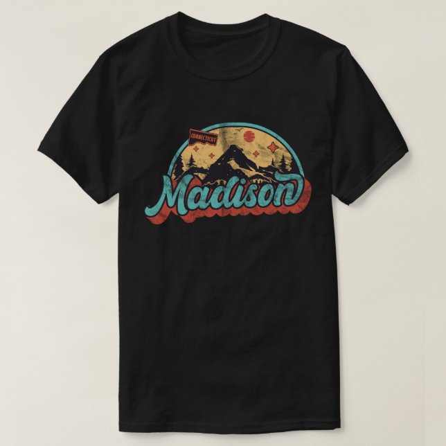 Camiseta Madison, Connecticut (Frente do Design)