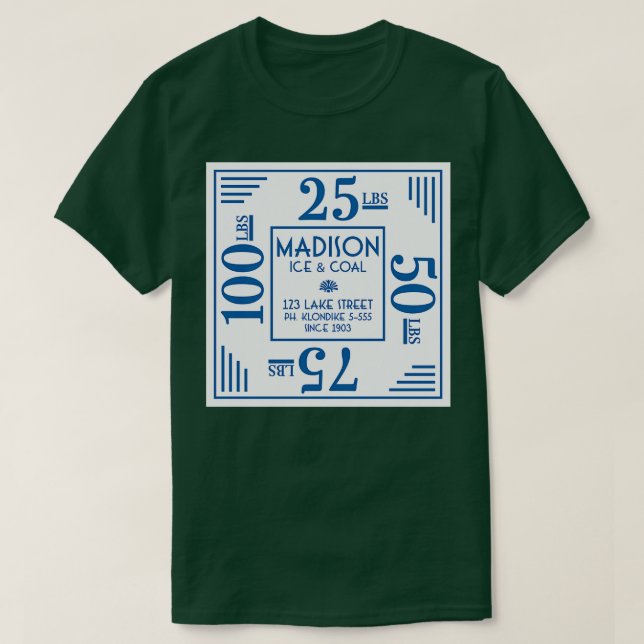 Camiseta Madison Ice Coal (Frente do Design)