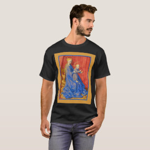 Camiseta Madona e Menino Entronados Jean Fouquet Feriado